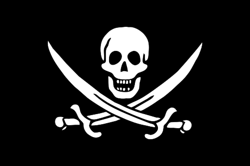 pirate flag - e-book piracy